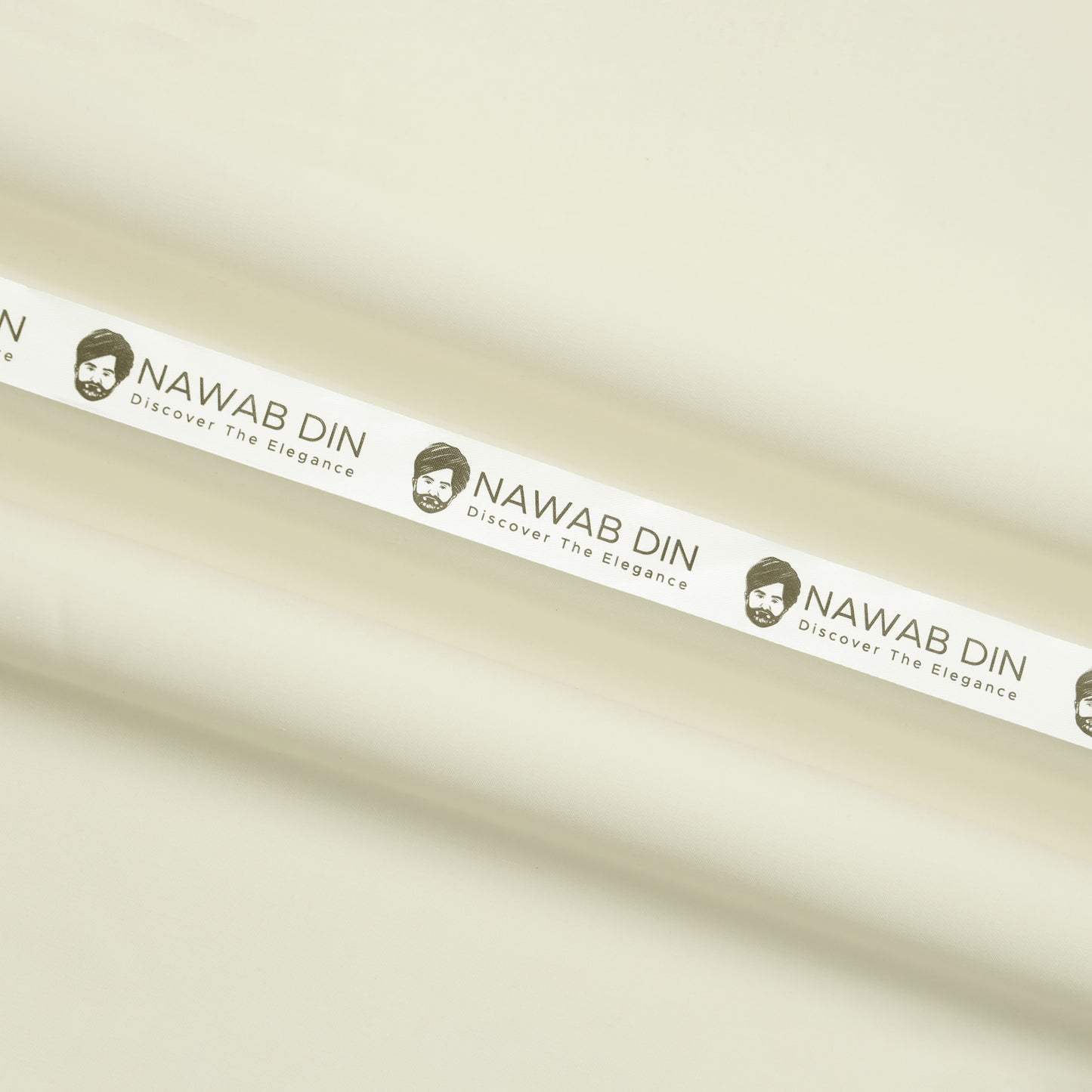 Premium Wash & Wear Suit - Cream - Nawab Din