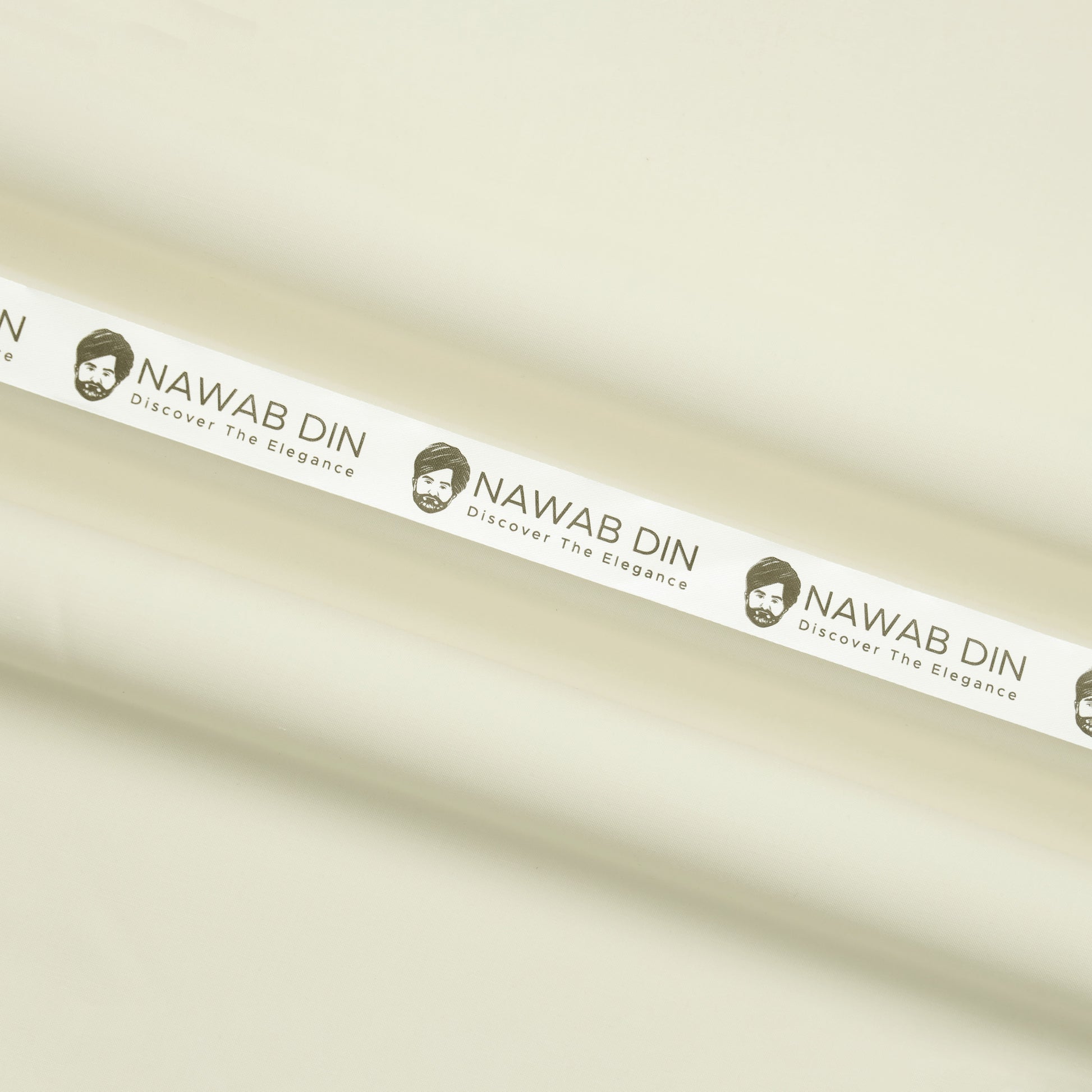 Premium Wash & Wear Suit - Cream - Nawab Din