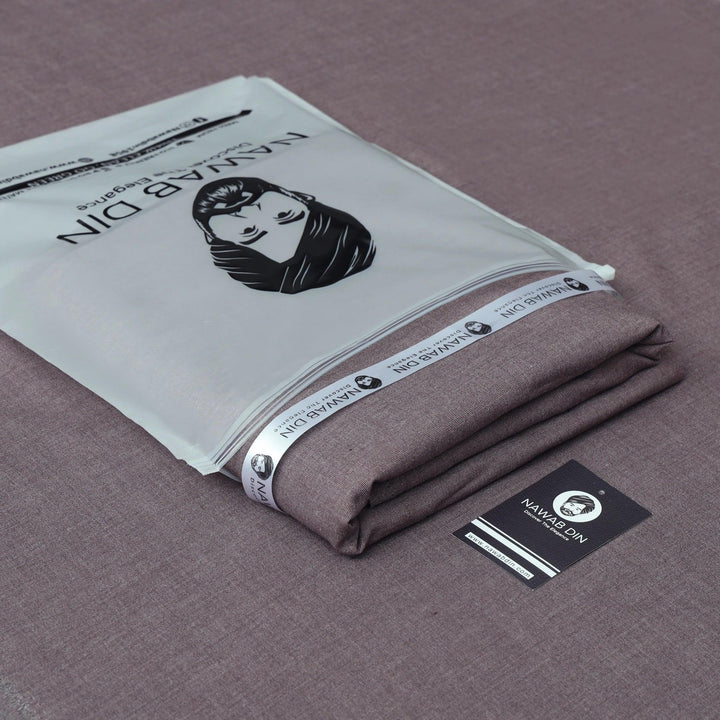 Premium Wash & Wear Suit - Winter Collection - Nawab Din