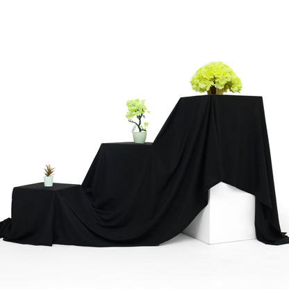 Premium Wash & Wear Suit - Black - Nawab Din