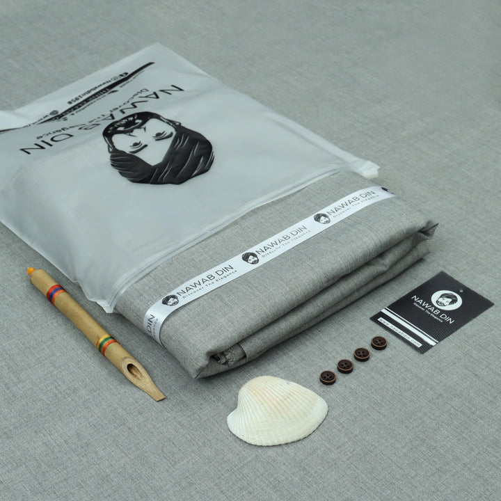 Premium Wash & Wear Suit - Winter Collection - Nawab Din