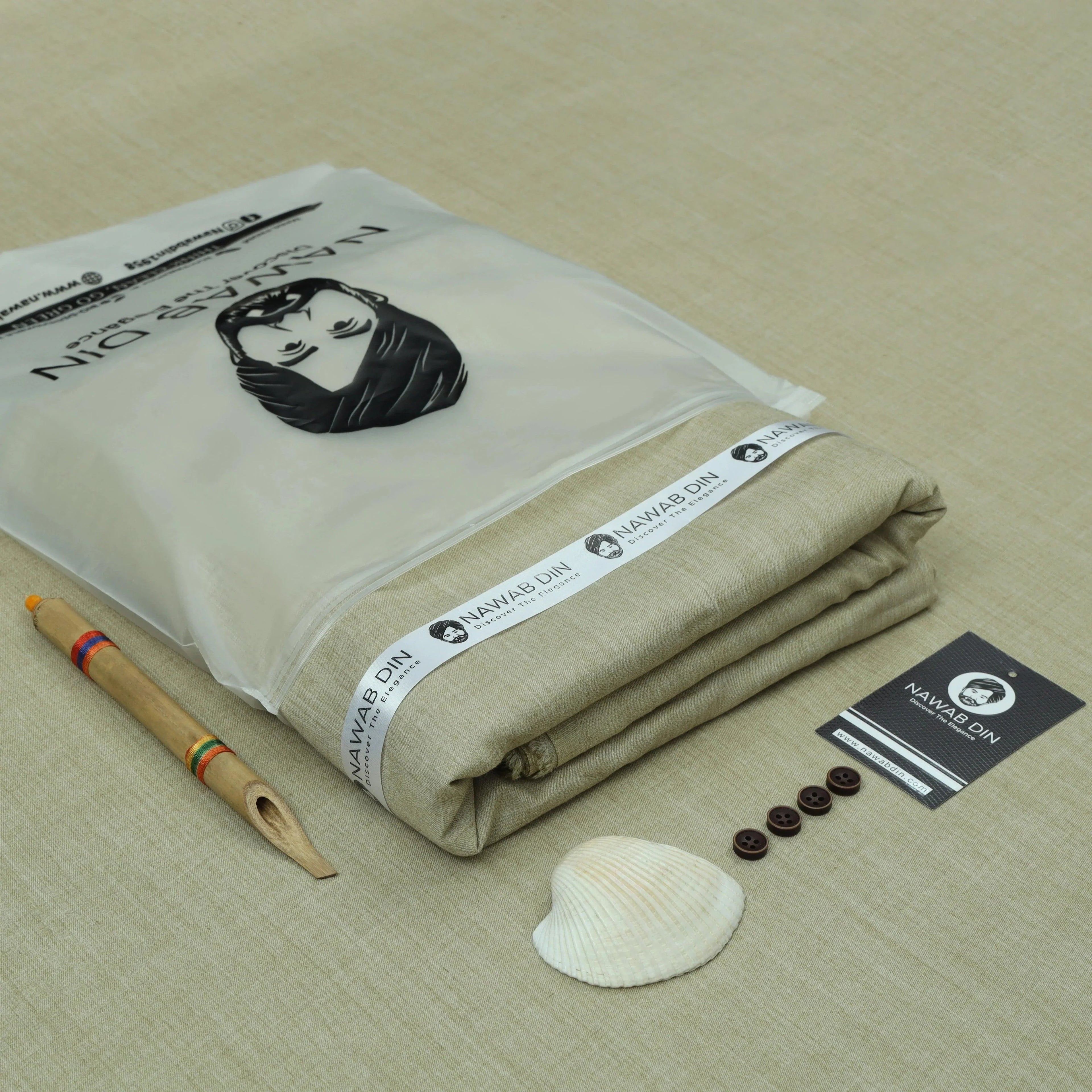 Premium Wash & Wear Suit - Winter Collection - Nawab Din