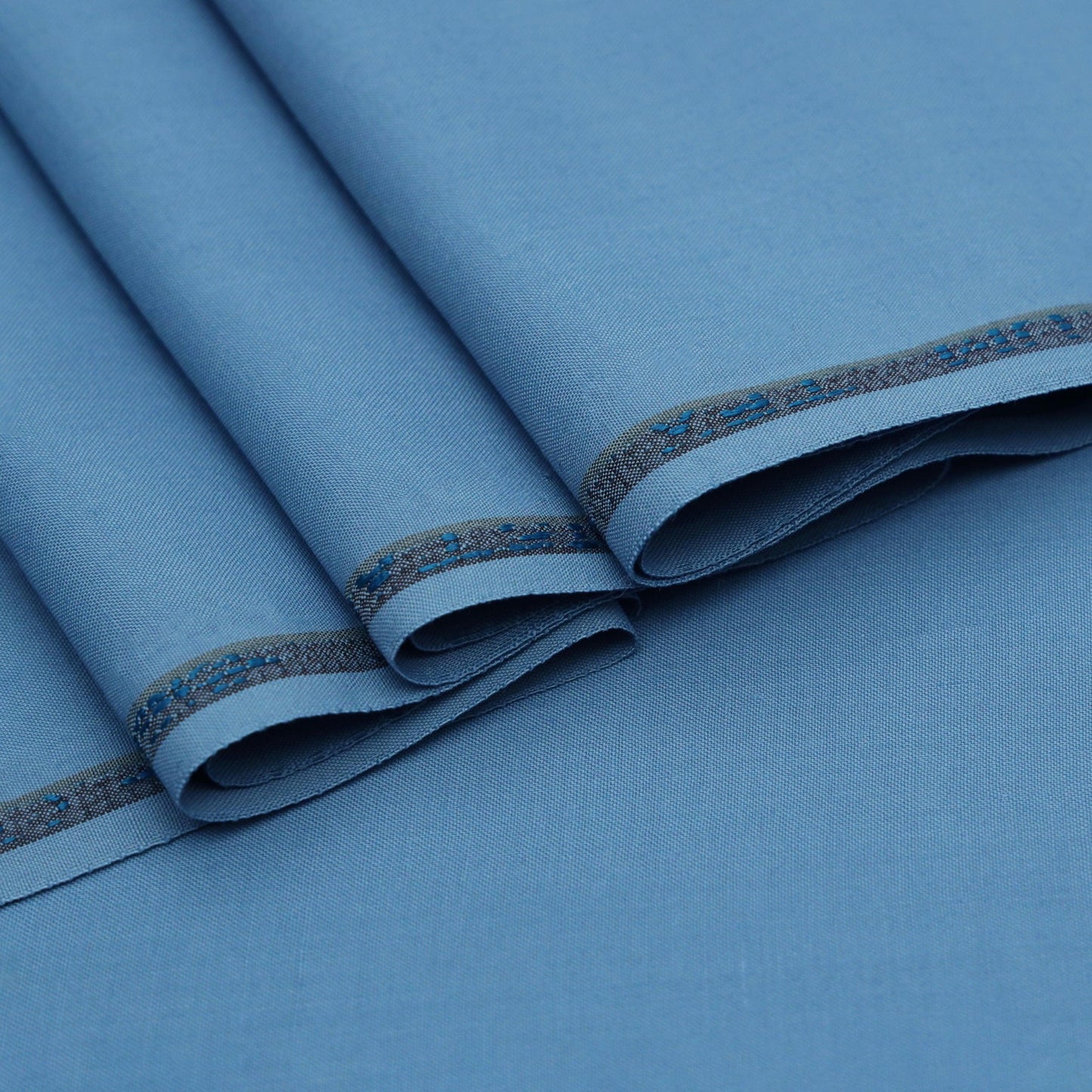 Premium Wash & Wear Suit - Mariner Blue - Nawab Din
