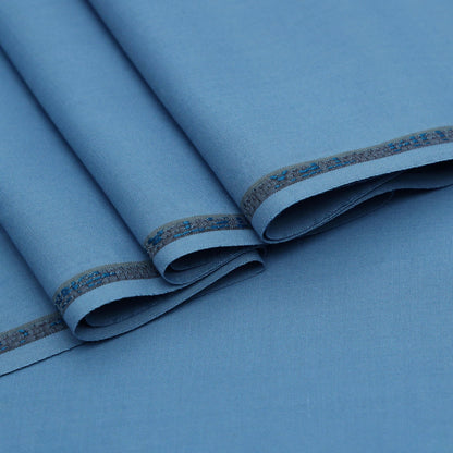 Premium Wash & Wear Suit - Mariner Blue - Nawab Din