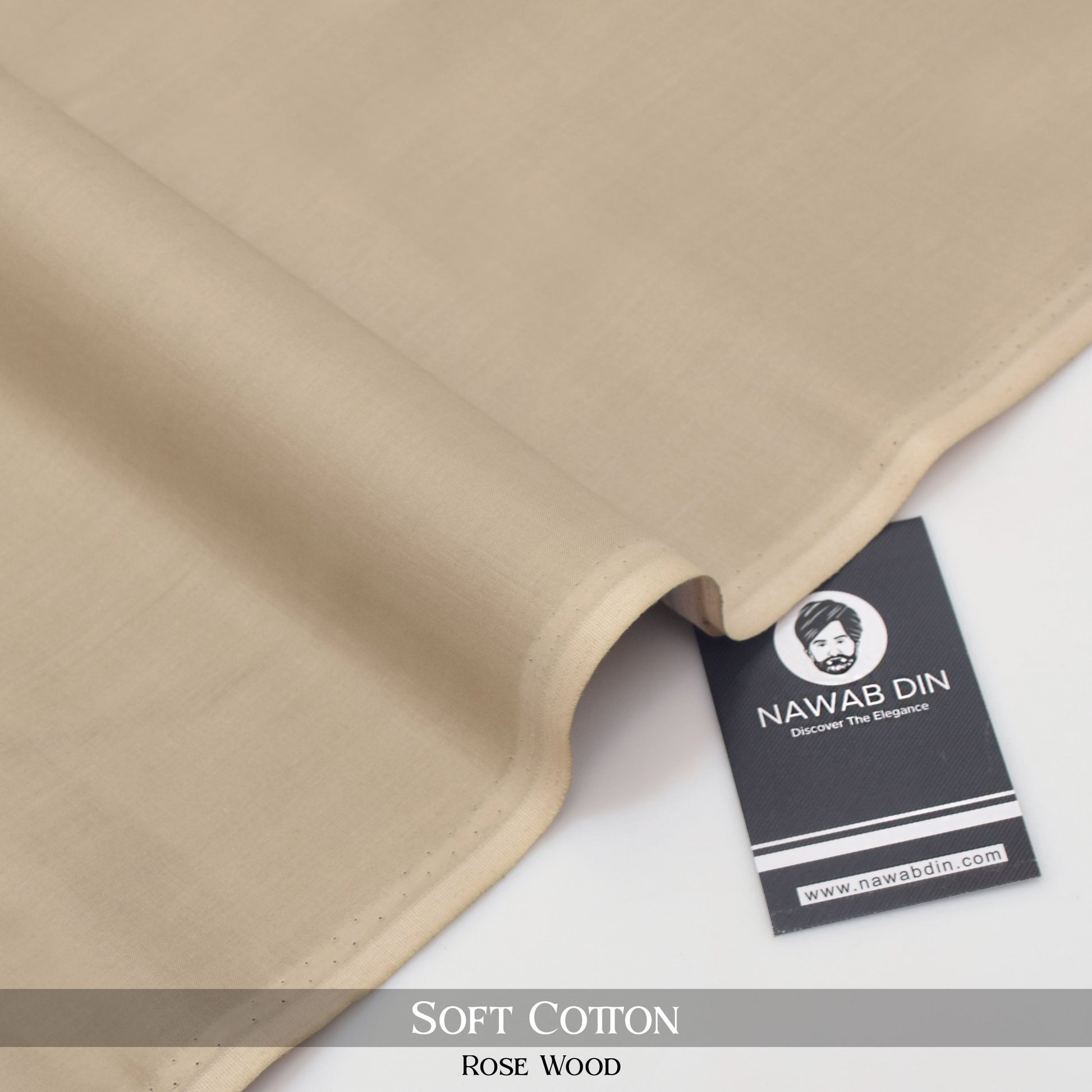 Premium Soft Cotton - Rose Wood - Nawab Din
