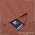 Self Textured Cotton -Hot Copper - Nawab Din