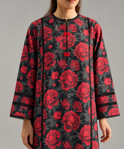 2PC Printed Khaddar Stitched Suit