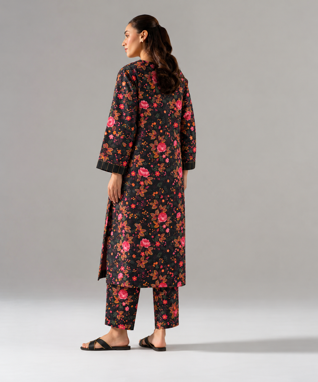 2PC Printed Khaddar Stitched Suit
