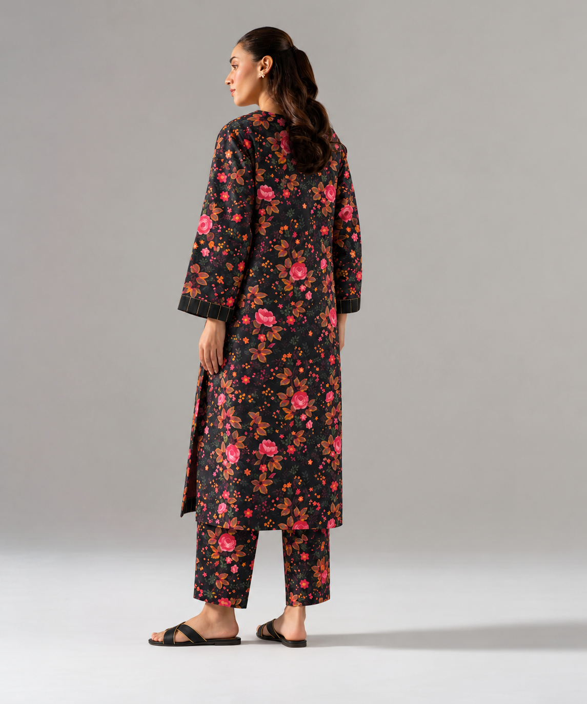 2PC Printed Khaddar Stitched Suit