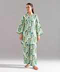 2PC Printed Khaddar Stitched Suit