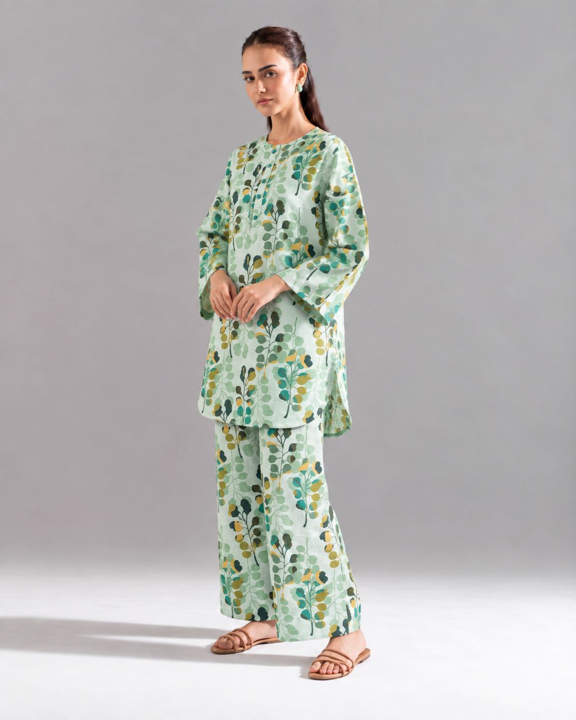 2PC Printed Khaddar Stitched Suit