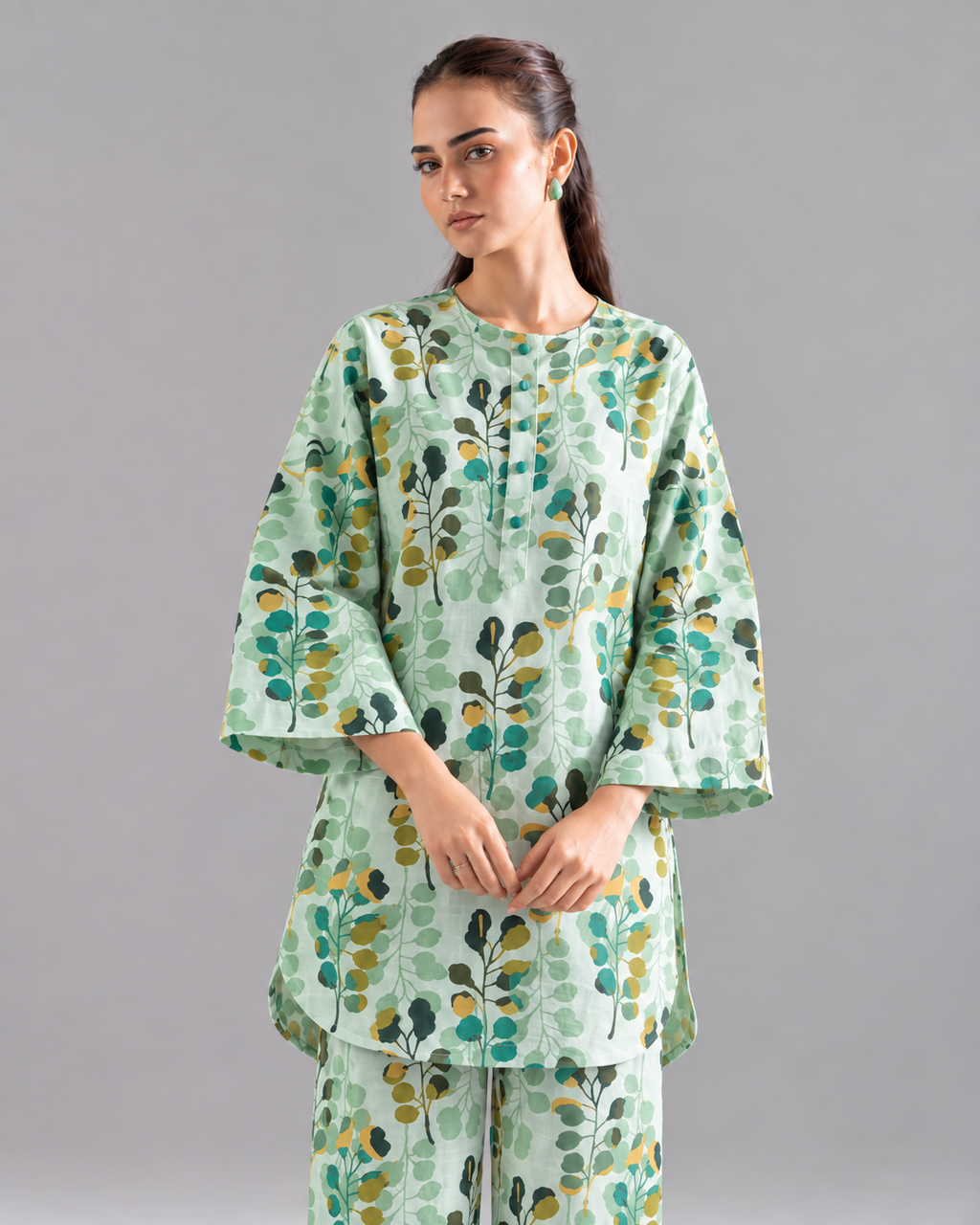 2PC Printed Khaddar Stitched Suit