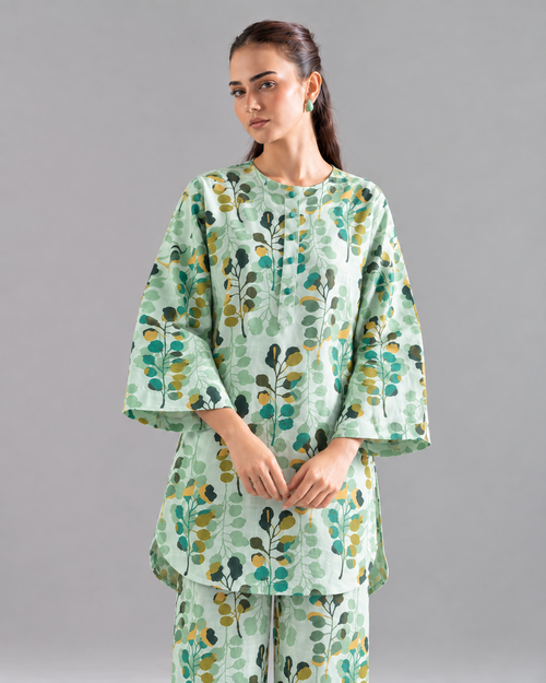 2PC Printed Khaddar Stitched Suit