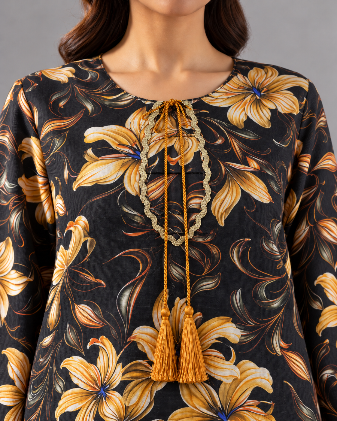 2PC Printed Khaddar Stitched Suit
