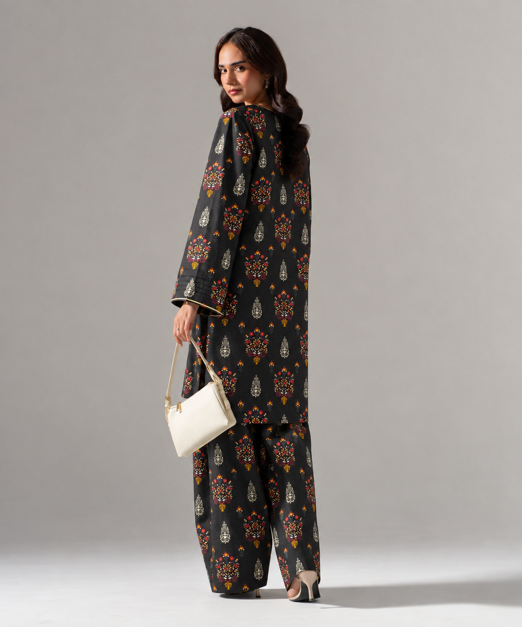 2PC Printed Khaddar Stitched Suit