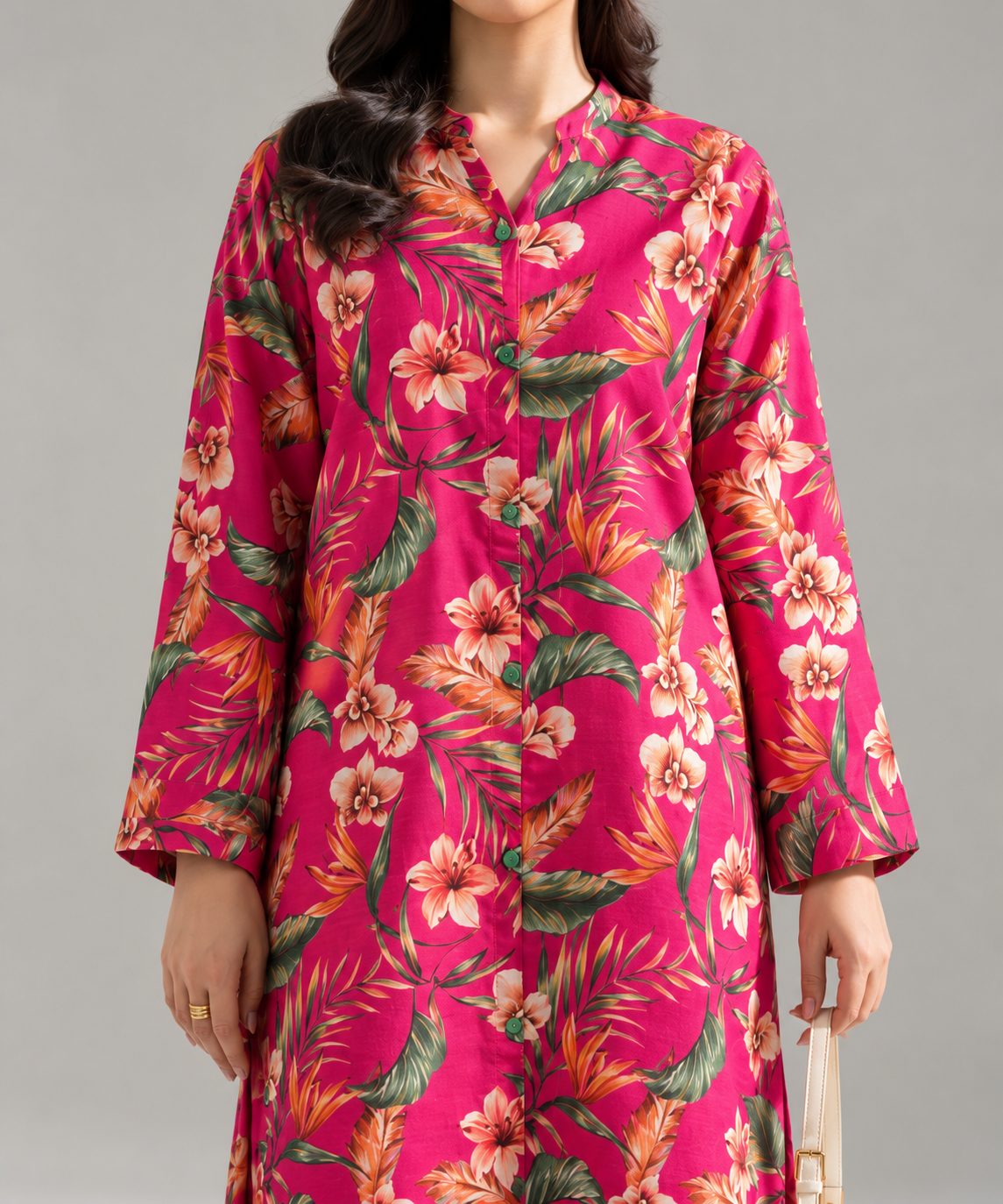 2PC Printed Khaddar Stitched Suit