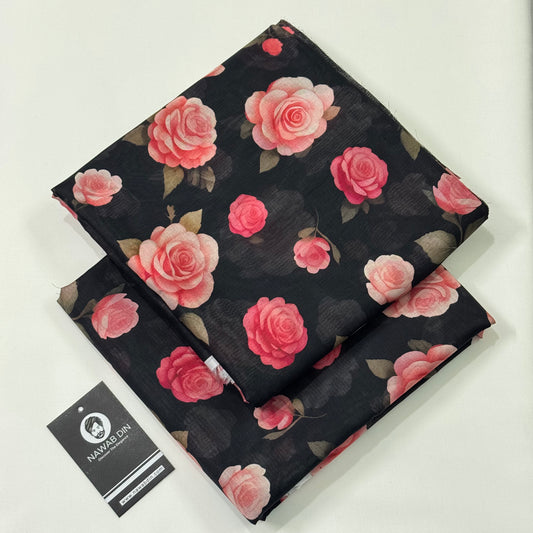 2 Pc Lawn All Over Print - Nawab Din