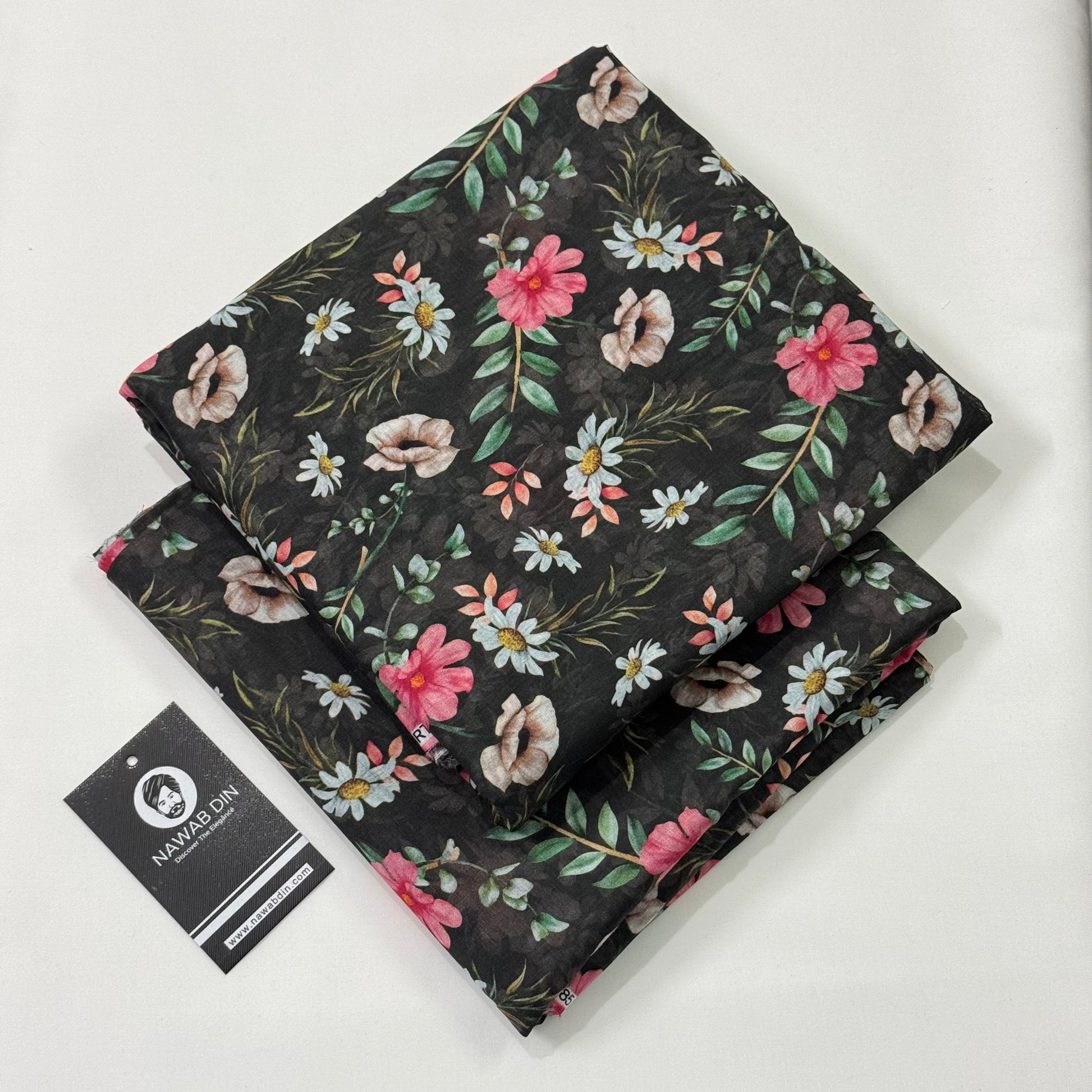 2 Pc Lawn All Over Print - Nawab Din