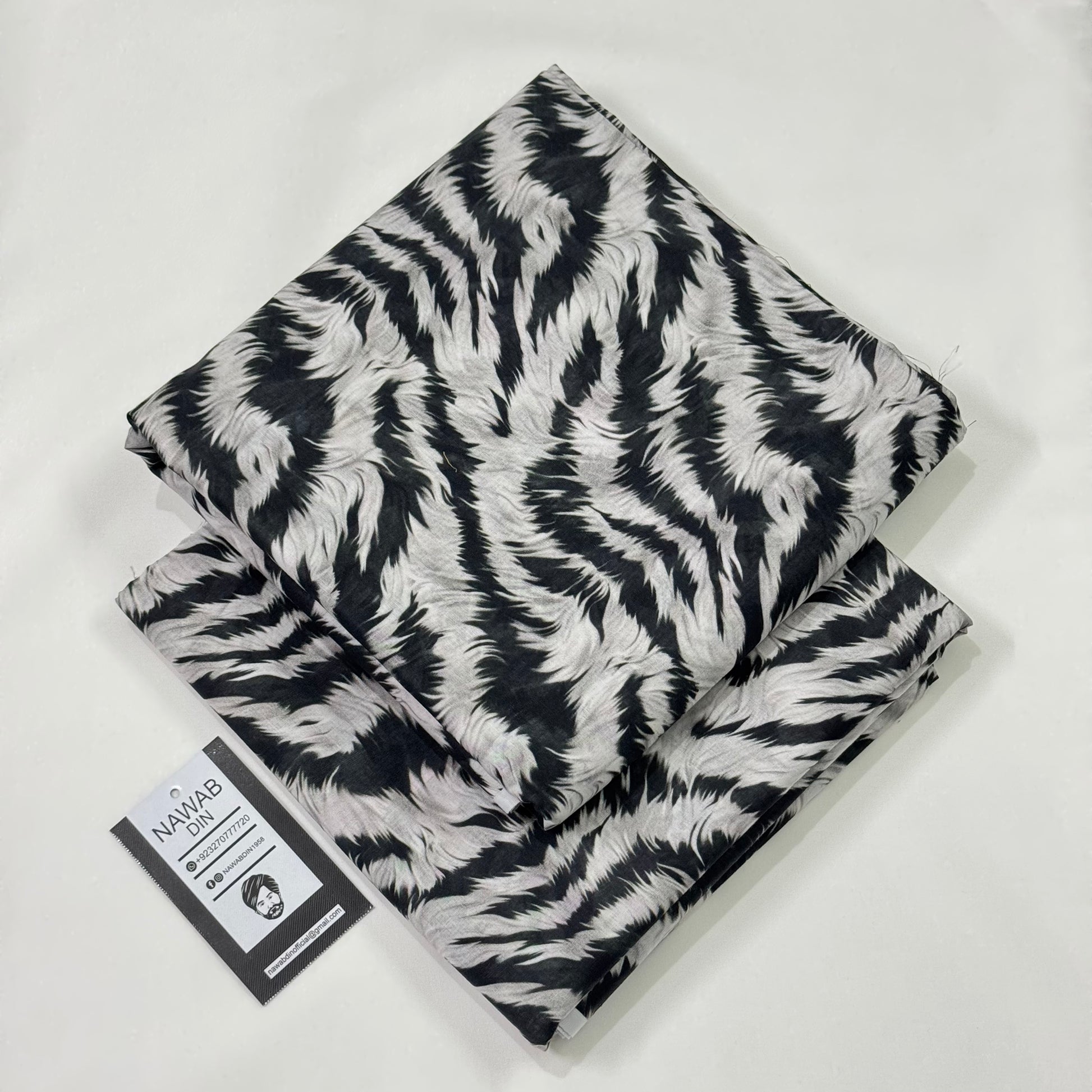 2 Pc Lawn All Over Print - Nawab Din