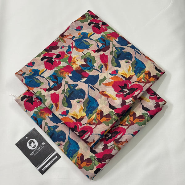 2 Pc Lawn All Over Print - Nawab Din