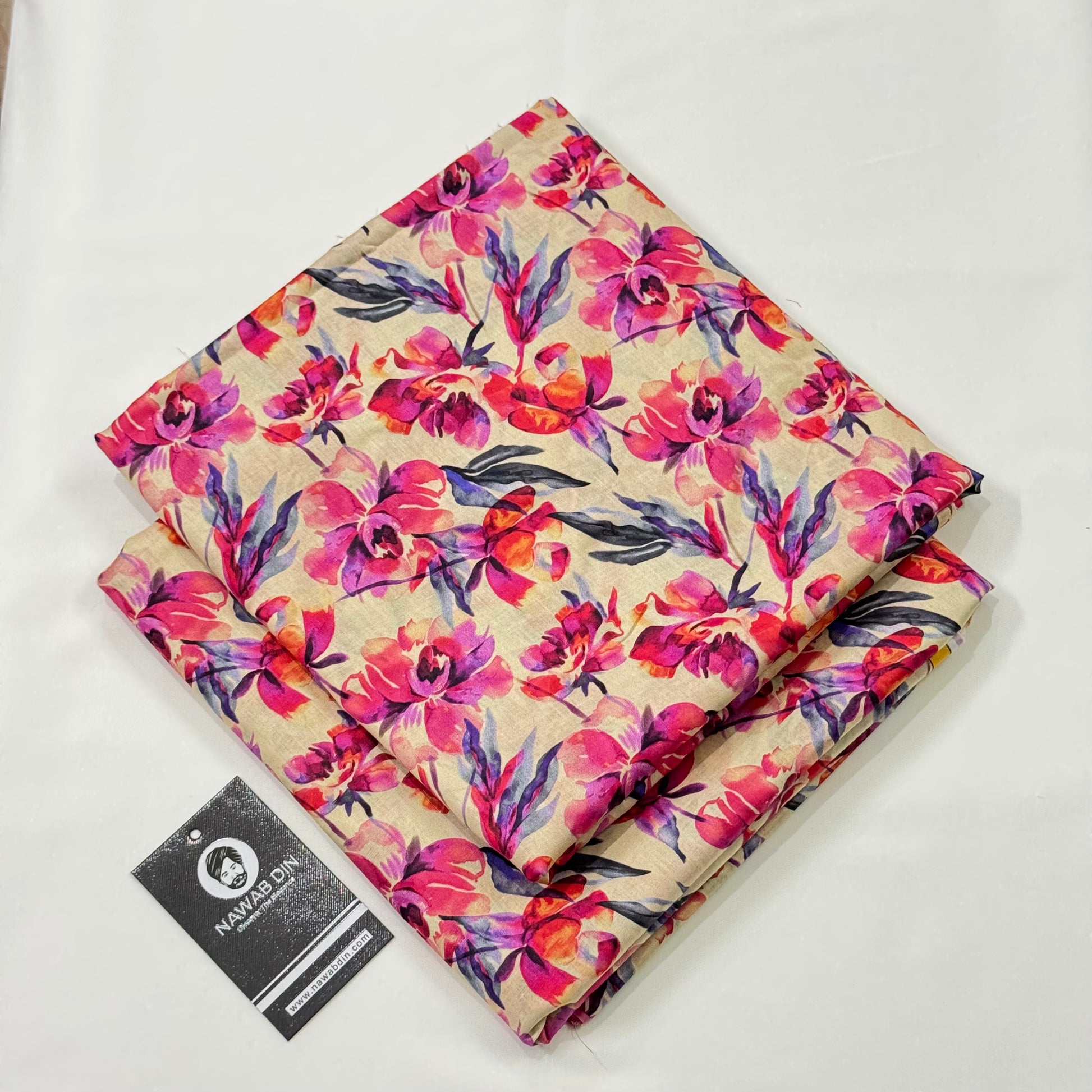 2 Pc Lawn All Over Print - Nawab Din