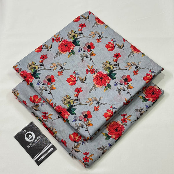 2 Pc Lawn All Over Print - Nawab Din
