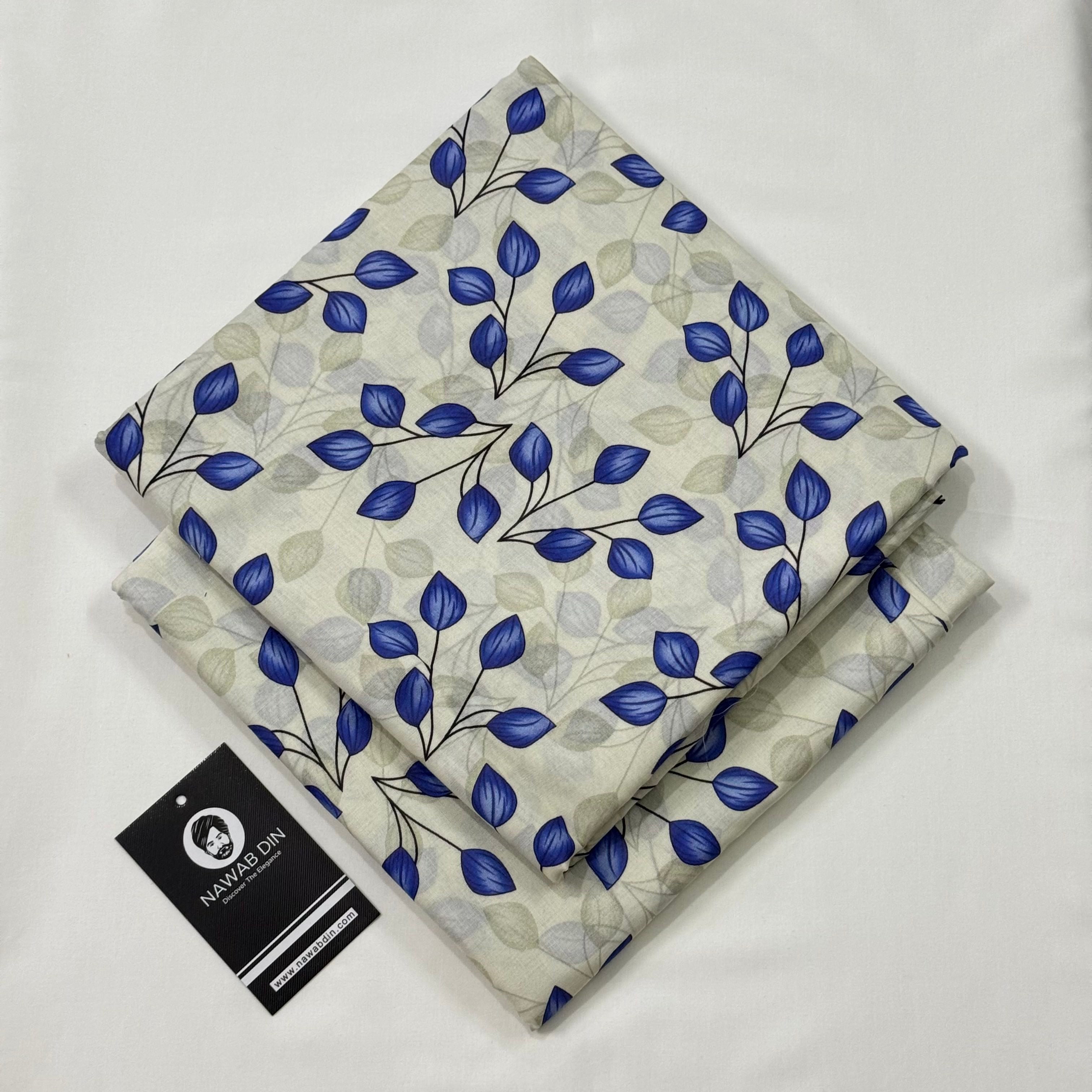 2 Pc Lawn All Over Print - Nawab Din