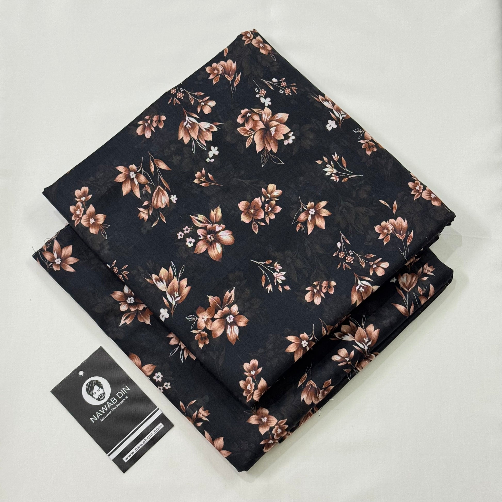 2 Pc Lawn All Over Print - Nawab Din