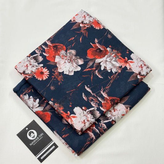 2 Pc Lawn All Over Print - Nawab Din
