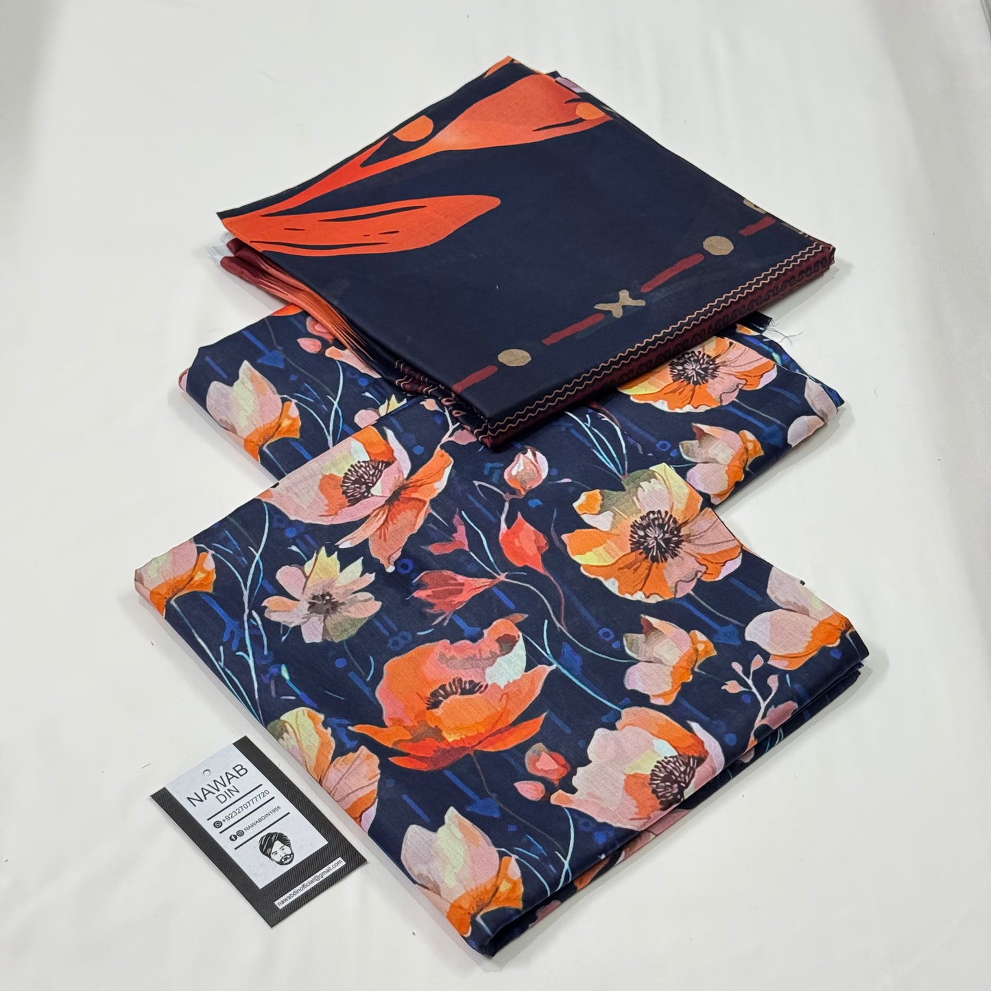 3 Pc Lawn All Over Printed Suit