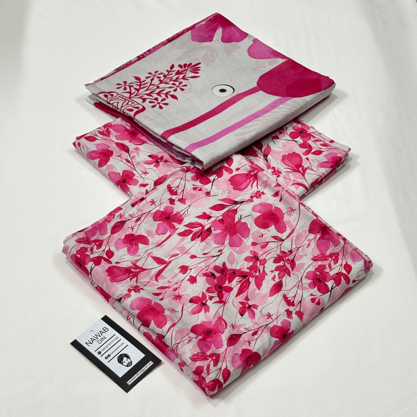 3 Pc Lawn All Over Printed Suit