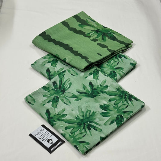 3 Pc Lawn All Over Printed Suit