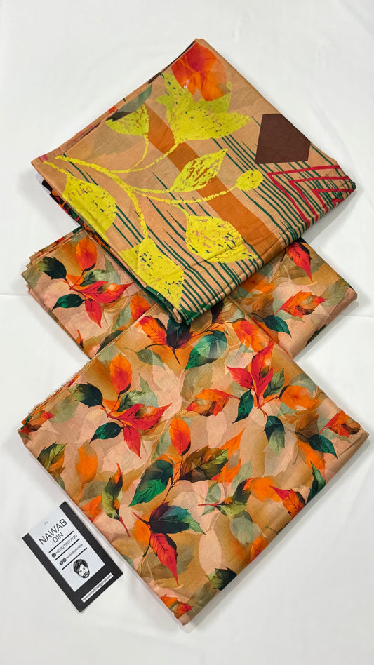 3 Pc Lawn All Over Printed Suit