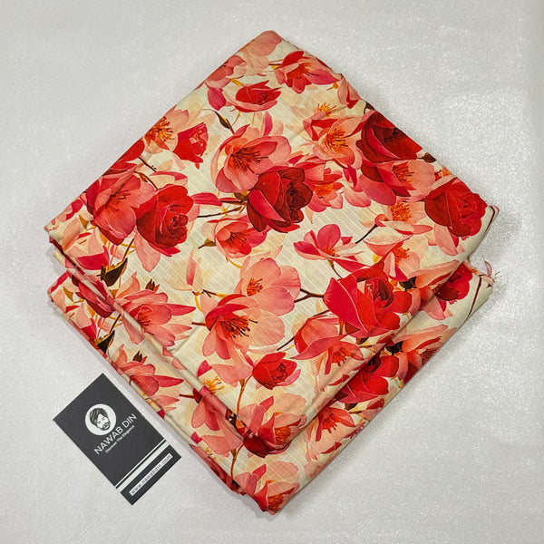 2 Pc Doria Linen Printed Suit