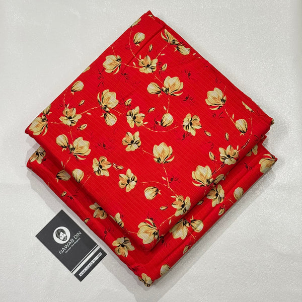 2 Pc Doria Linen Printed Suit