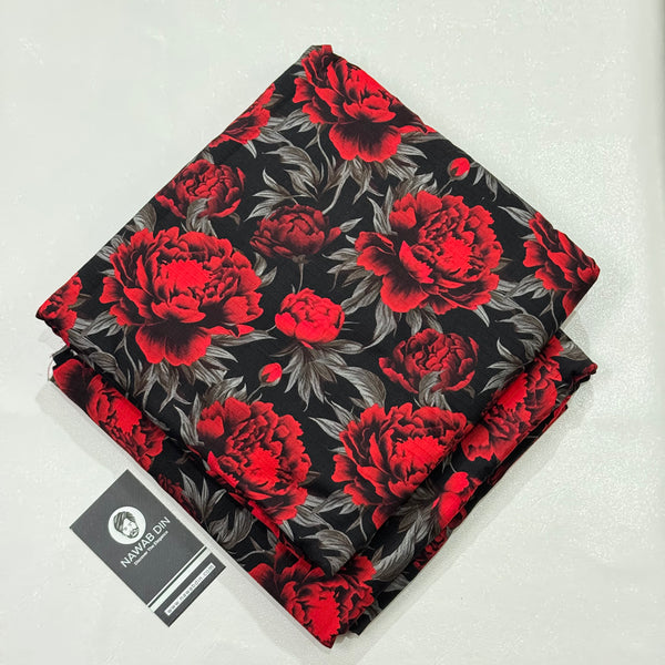 2 Pc Doria Linen Printed Suit