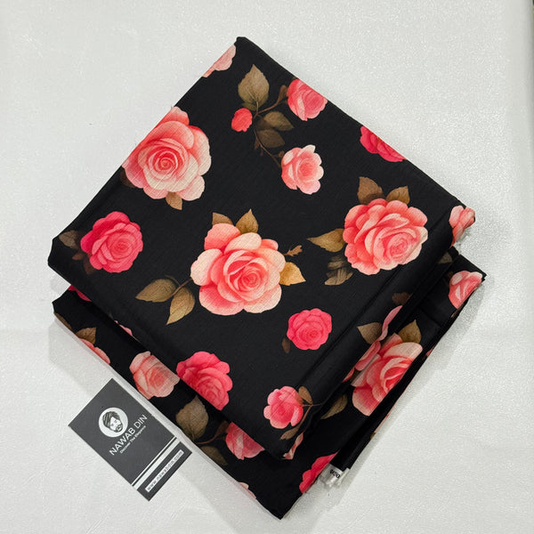2 Pc Doria Linen Printed Suit