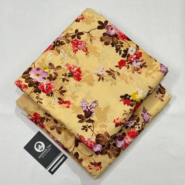 2 Pc Doria Linen Printed Suit