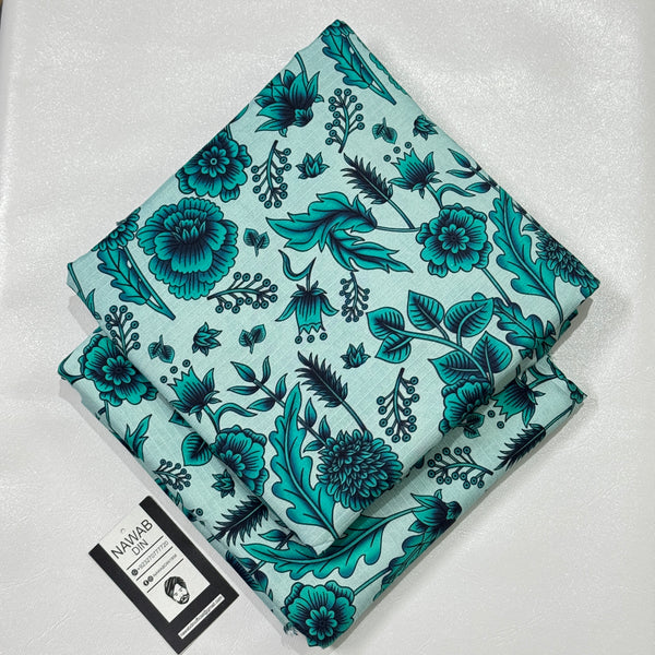 2 Pc Doria Linen Printed Suit