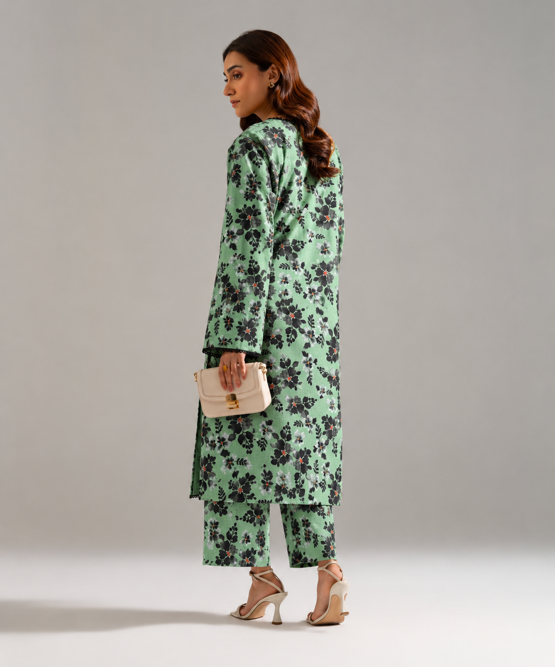 2PC Printed Khaddar Stitched Suit