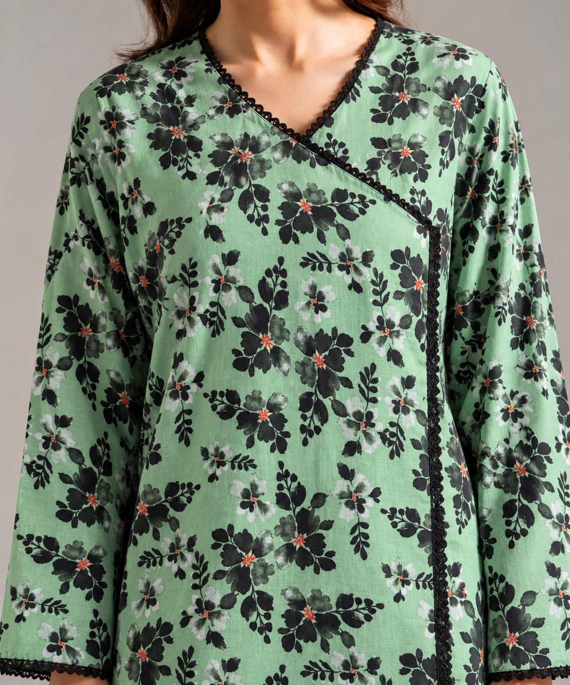 2PC Printed Khaddar Stitched Suit