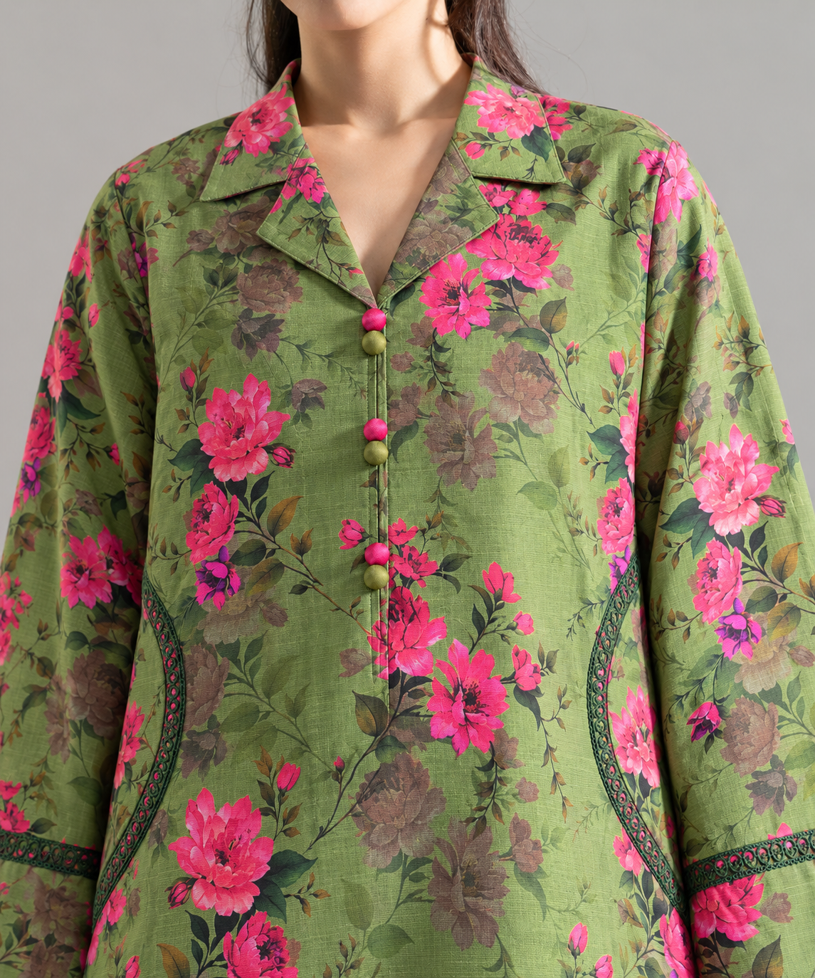 2PC Printed Khaddar Stitched Suit